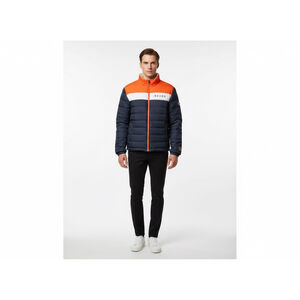 Men's NFL Bears Puffer Jacket L Navy Orange